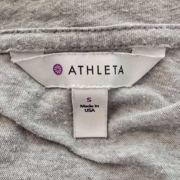 Athleta Gray Camino Sweater Wrap With Open Back Split Sz S - Picture 7 of 9